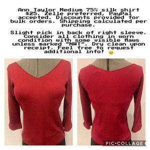 Ann Taylor silk blouse